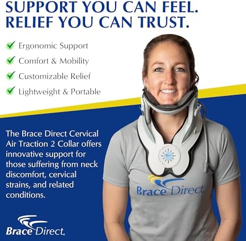 Brace Direct Neck Traction Device - Cervical Air Collar 2 with Pump