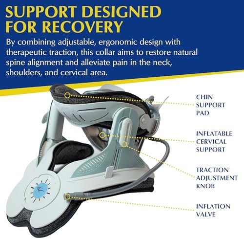 Brace Direct Neck Traction Device - Cervical Air Collar 2 with Pump