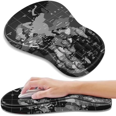 YIWEI Ergonomic Mouse Pad with Wrist Rest for Carpal Tunnel Pain Relief