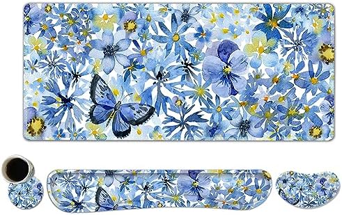 ToLuLu Gaming Mouse Pad, Ergonomic Keyboard Mouse Wrist Rest Support Set