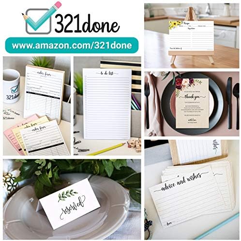 321Done Weekly Planner Notepad, Letter Size 8.5x11, 50 Sheets, Mon to Fri