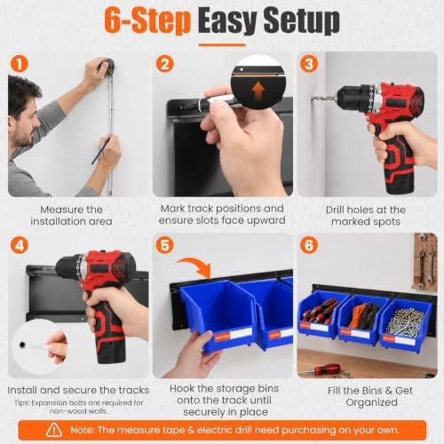 14pc Wall-Mounted Organizer V1 V2 V3 Master Combo Set Blue