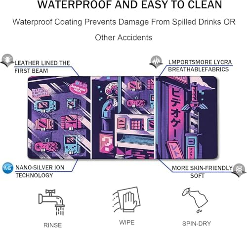 Japanese Comic Desk Mat Large Office Desk Pad Gaming Mouse Pad