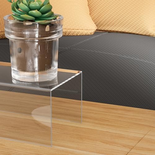 Sezanrpt Rectangular Acrylic Display Risers 6pcs, Clear Display Storage Stands, Acrylic Display for Funko Pop Figure, Desserts, Cupcake, Toys, Collectibles, Merchandises- 12-1'', 2'', 3'', 4'', 5'', 6''