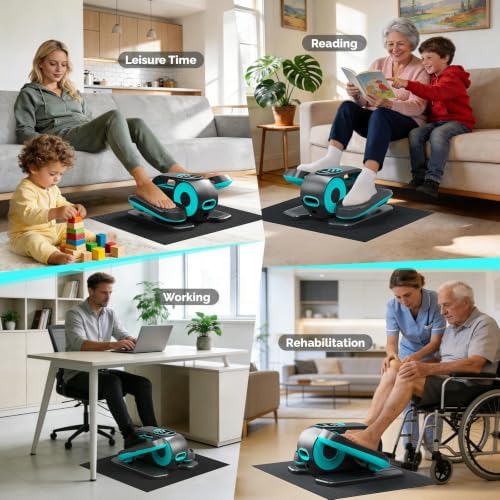 Under Desk Elliptical Leg Exerciser as Seen on TV Sitting for Senior