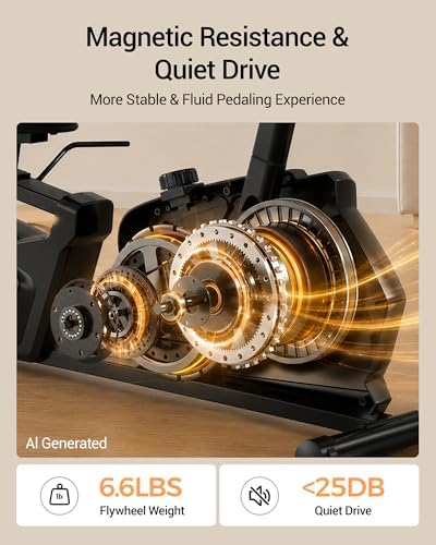 Recumbent Exercise Bike for Home, Magnetic Stationary Bikes for Seniors