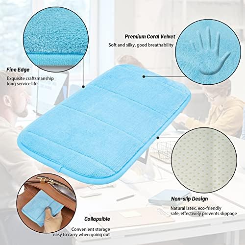 2 Sets Upgrade Computer Wrist Elbow Pad, DILIBRA Portable Memory Foam