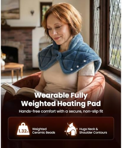 BOB AND BRAD Weighted Heating Pad for Shoulders and Upper Back