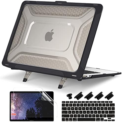 Batianda HexArmor Case for MacBook Air 13 Inch 2018-2020, Black