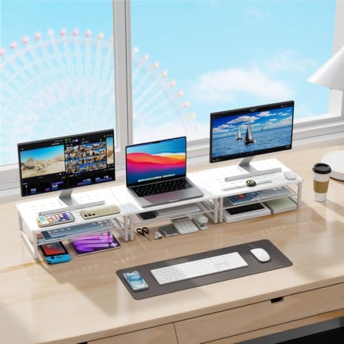 gianotter 2-Tier Metal Monitor Stand Riser