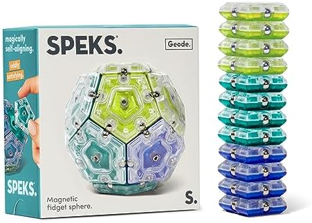 Speks Geode Magnetic Sensory Sphere, Stress Relief Tool, Executive Desk Toy