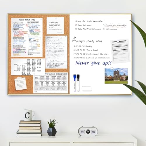 ARCOBIS Cork Board White Board Combo