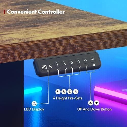 SANODESK 63Inch L-Shaped Electric Standing Desk Motorized Corner Desk