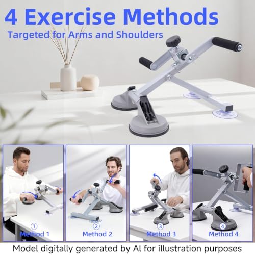 Hand Cycle for Physical Therapy, 4 Modes Arm Bicycle Exerciser