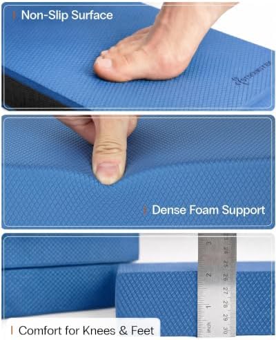 StrongTek 2-in-1 Foam Balance Pad and Kneeling Pad, 15.8 or 19 in Sizes