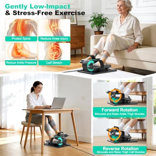TDH Under Desk Elliptical Machine Leg Exerciser Electric