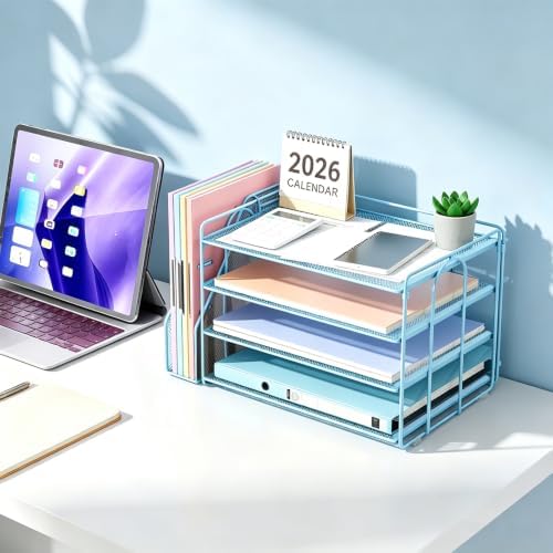 gianotter 4-Tier Paper Organizer With Magazine Holder