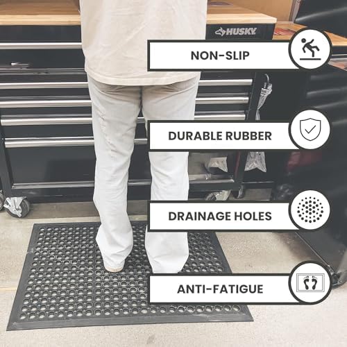 Envelor Anti Fatigue Bar Mat, Non Slip Kitchen Floor Door Mat, 24 x 36 in