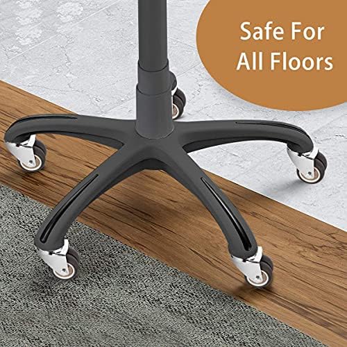 W B D WEIBIDA Office Chair Wheels, Heavy Duty Rubber Chair Casters Replacement, 2 Inch Gaming, Computer, Desk Chair Wheels for Hardwood Floors and Carpet Set of 5