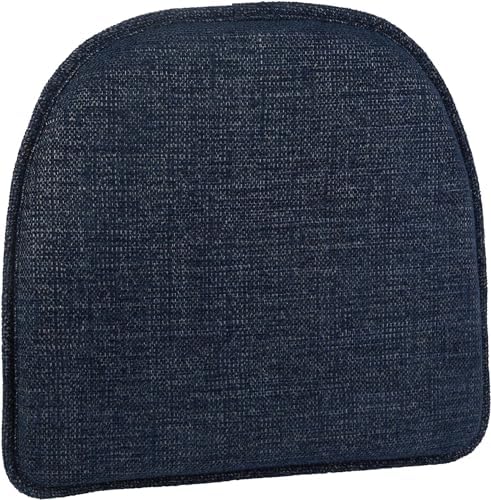 Klear Vu Raindrop The Gripper Non Slip Chair Cushions, Soft & Comfortable Seat Pad, Sitting Pillow for Kitchen, Dining or Office, 8 Count (Pack of 1), Blue