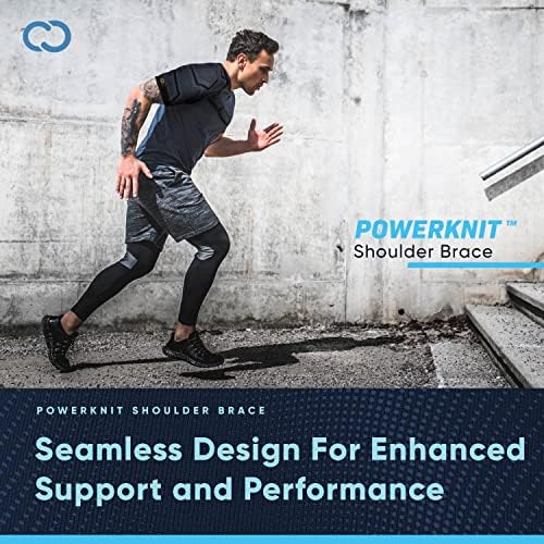 Copper Compression Shoulder Brace | Shoulder Pain Relief with PowerKnit Compression Technology | Shoulder Orthopedic Brace for Men & Women | Torn Rotator Cuff, Dislocation, & Other Shoulder Injuries