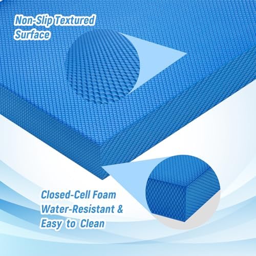 Balance Pad, 20"x16"x2.5" Non-Slip TPE Knee Cushion