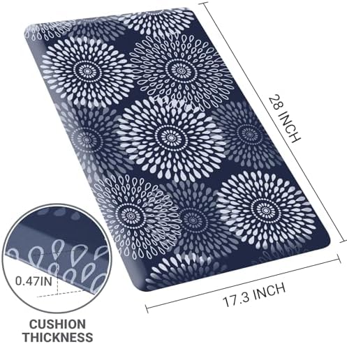 Kitchen Mat Water-Resistant Kitchen Rugs Cushioned Anti-Fatigue Floor Mat