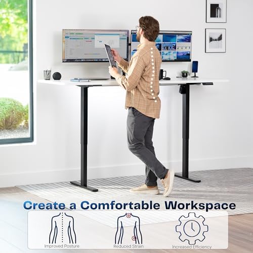 VIVO White 83 x 30 in Standing Desk, DESK-KIT-1B8W