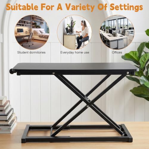 Standing Desk Converter, Adjustable Keyboard Riser, 7 Height Levels