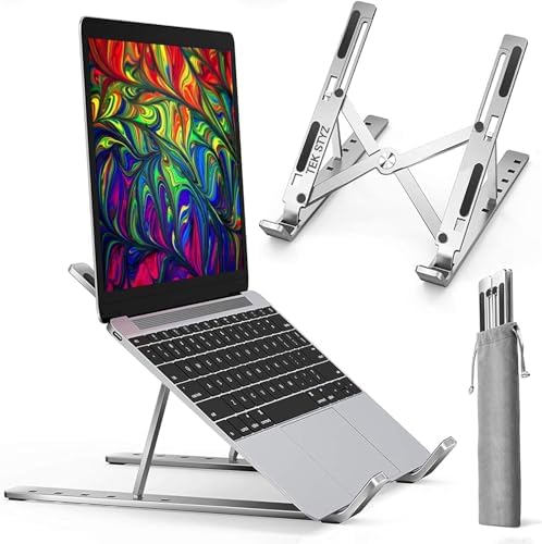 PRO Stand Compatible with Core Innovations DP 7", DP 10.1" 1GB and 16GB, Go Editions Durable Adjustable Desktop Holder, Portable, up to 21" Screens and 50 pounds! [Silver]