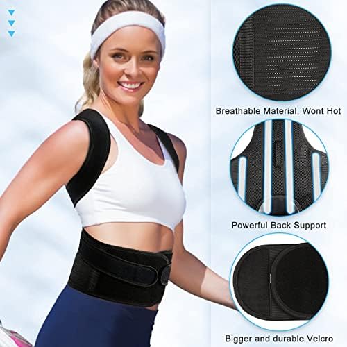 Posture Corrector for Men&Women - Back Brace for Lumbar Support and Upright - Breathable Back Straightener Back Corrector X-Large(37-42 Inches)