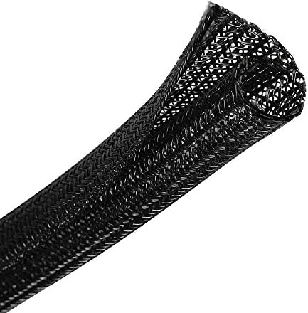 Cable Management Sleeve, Split Design, 10FT - 3/8 Inch, Black