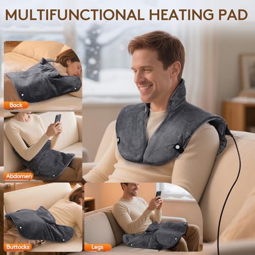 UTK Graphene Far Infrared Heating Pad for Neck and Shoulders and Back