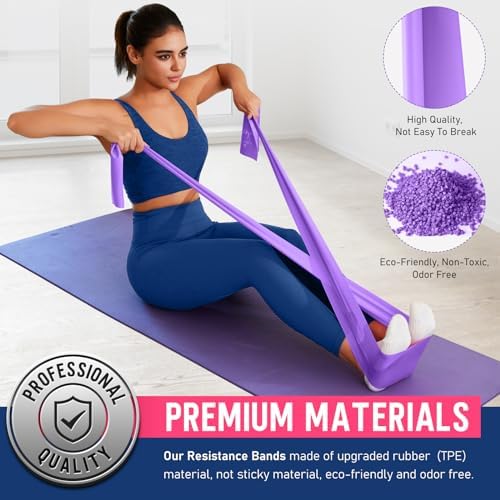 Resistance Bands for Working Out, Stretch Bands for Exercise, Yoga, Pilates
