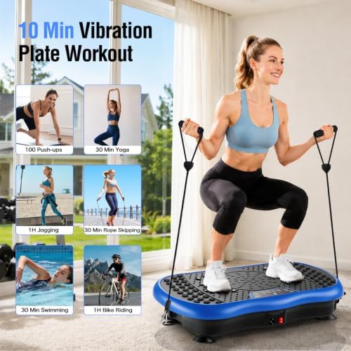 Vibration Plate Exercise Machine with 200 Speeds & 10 Presets