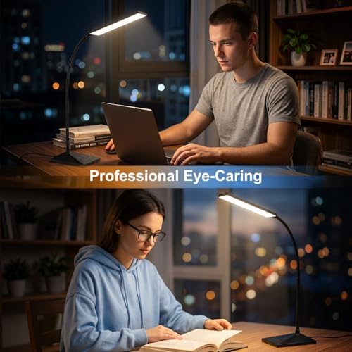 LED Desk Lamp, Eye-Caring Desk Light