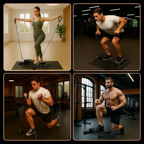 Steel Standing Calf Raise Platform, Anti-Slip Block for Leg & Squat