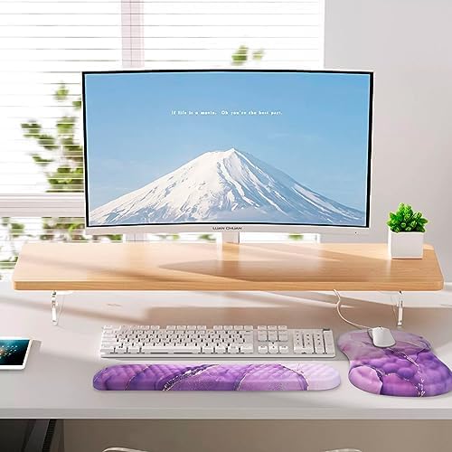 Ergonomic Mouse Pad with Wrist Support and Keyboard Wrist Rest Set