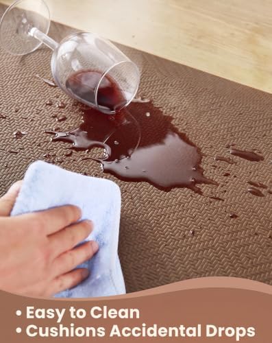 Ophanie Kitchen mats for Floor, 3/4 inch Thick, 20x48 Anti Fatigue Cushioned Mat,Kitchen Rugs,Waterproof,Comfort Ergonomic Standing Mat for Office,Home,Sink with 99+ Pairs of Anti-Slip Bottom Ridges