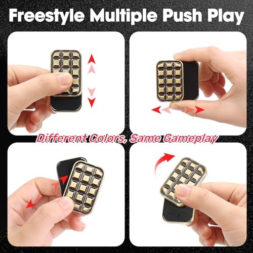 Infinite Fidget Slider, EDC Magnetic Metal Fidget Toys for Adults