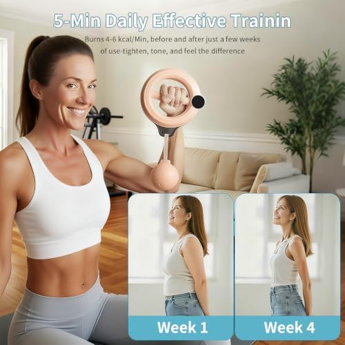 Arm Trainer 360 Rotating Workout Equipment for Home Gym, Pink