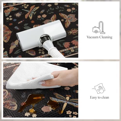 LEEVAN Anti Fatigue Kitchen Mats for Floor, Cushioned Kitchen Mat Set 2PCS