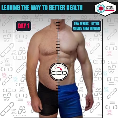 Gorilla Bar Twister Arm Trainer for Men, Adjustable Resistance Chest Exerciser, Portable Arm & Chest Workout Equipment with Anti-Slip Handles and Carry Bag