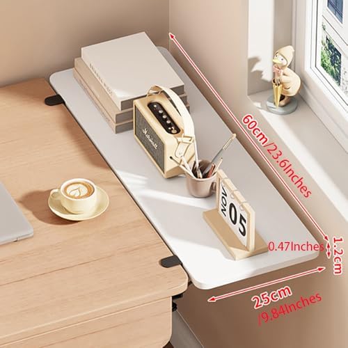 Desk Extender Tray, White, 23.6"*9.8"*0.5"/60cm*25cm*1.2cm