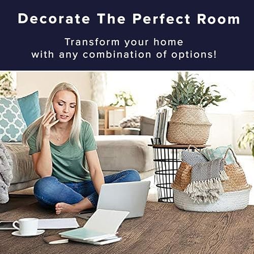Forest Floor Farmhouse 3/8 Inch Thick Printed Foam Tiles, Premium Wood Grain Interlocking Foam Floor Mats, Anti-Fatigue Flooring – Stylish Flooring Solution
