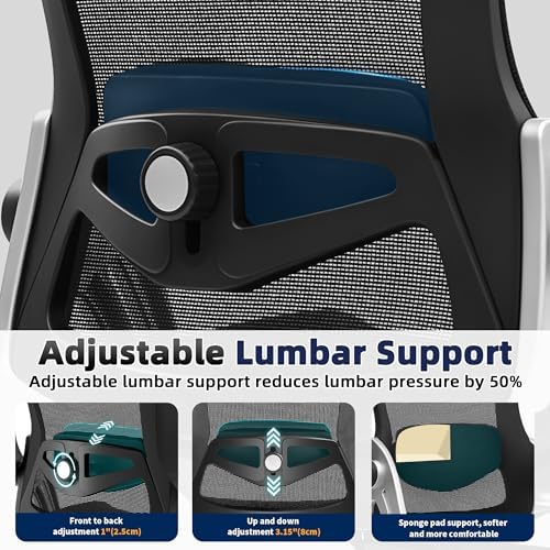 Fizzin Office Chair Mesh Desk Chair with 3D Armrests Computer Chair