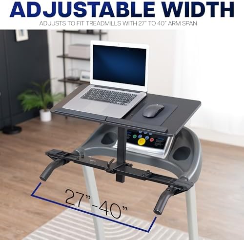 VIVO Black Universal Wooden Laptop Treadmill Desk, Stand-TDML4