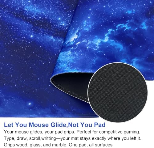 Noise Reduction Large Mouse Pad-70x30 Bluesky