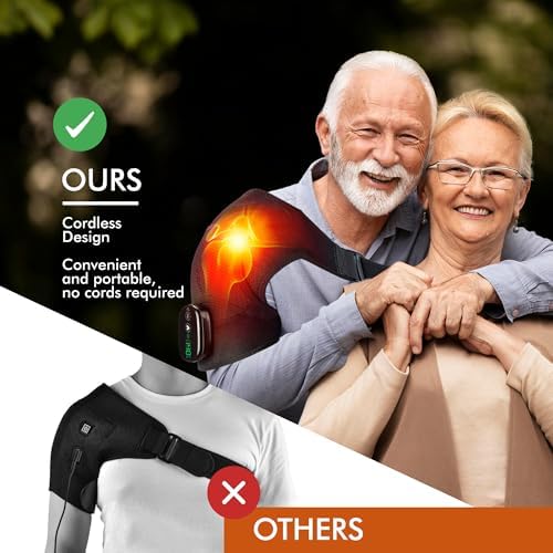 Shoulder Heating Pad Massage - 3 in 1 Cordless Electric Vibration