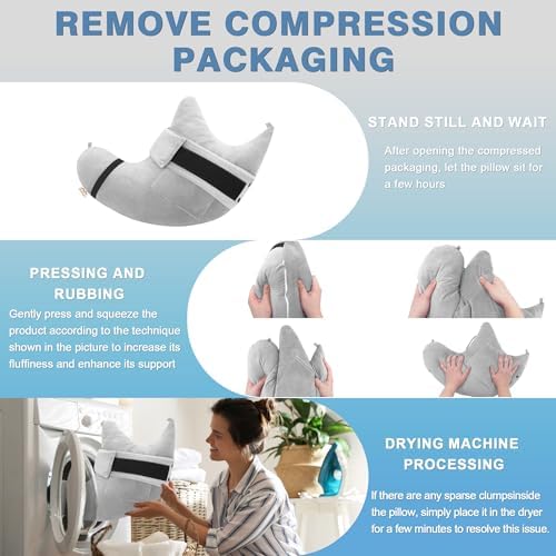 Shoulder Surgery Pillow for Rotator Cuff Pain Impingement Replacement Recovery Aids Side Sleepers Body Post Arm Injury Support Relief Supplies Broken Collarbone Must Haves with Forearm Sling